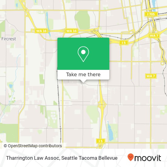 Tharrington Law Assoc map