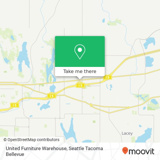 United Furniture Warehouse map