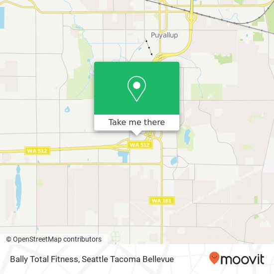 Bally Total Fitness map