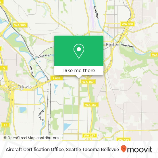 Aircraft Certification Office map