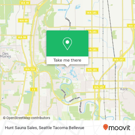 Hunt Sauna Sales map