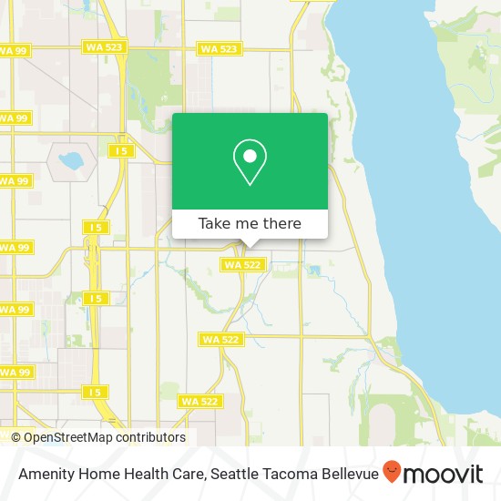 Amenity Home Health Care map