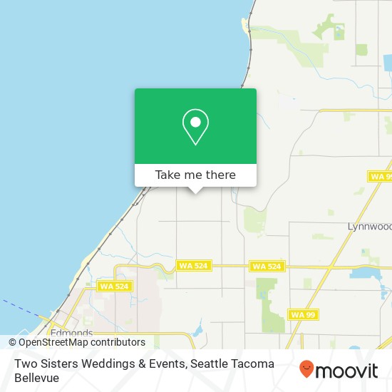 Mapa de Two Sisters Weddings & Events