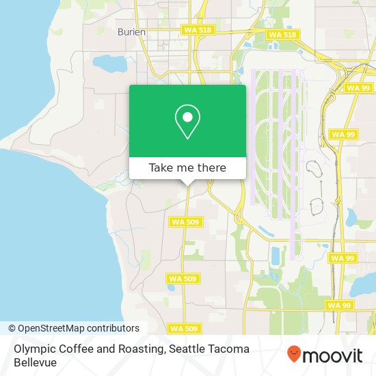 Olympic Coffee and Roasting map