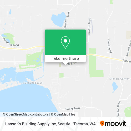 Mapa de Hanson's Building Supply Inc