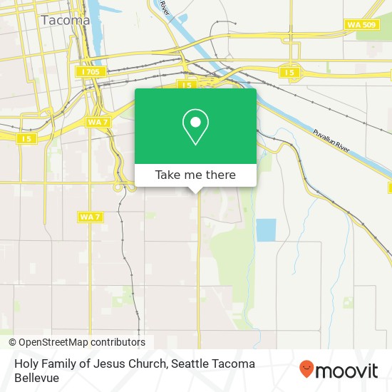 Holy Family of Jesus Church map