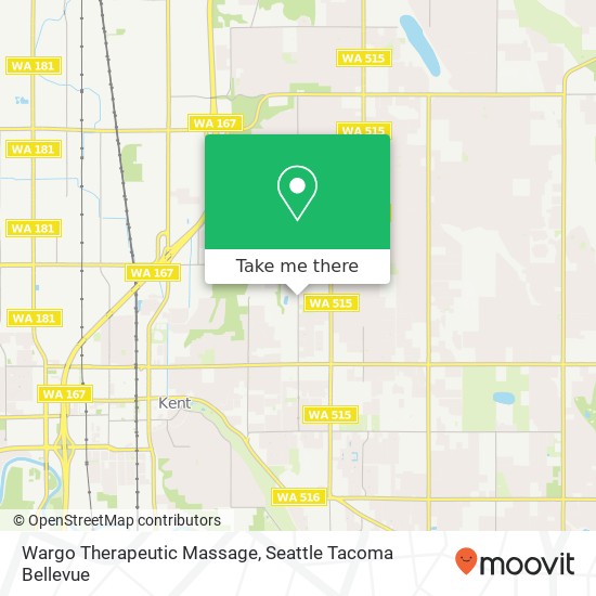 Wargo Therapeutic Massage map