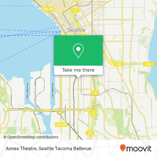 Mapa de Annex Theatre