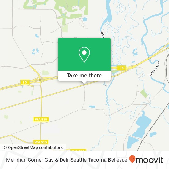 Meridian Corner Gas & Deli map