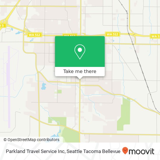 Parkland Travel Service Inc map