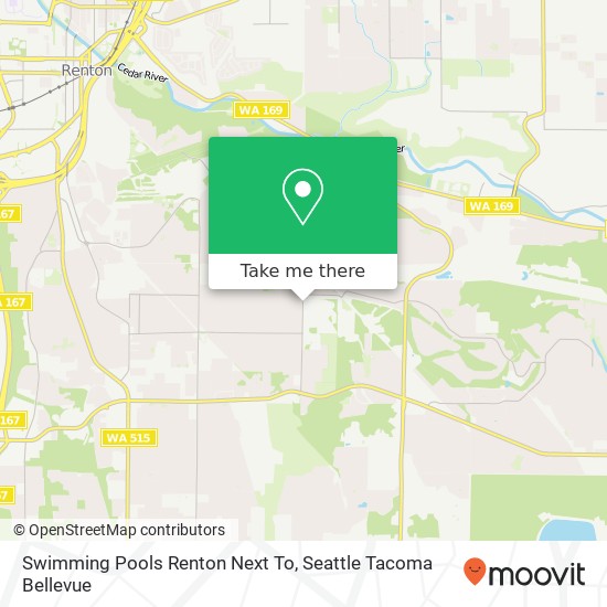 Mapa de Swimming Pools Renton Next To