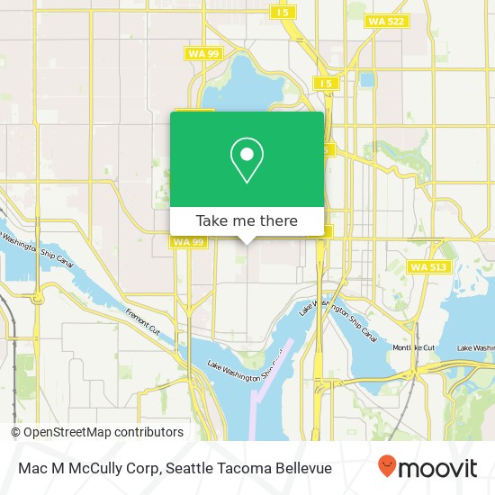 Mac M McCully Corp map