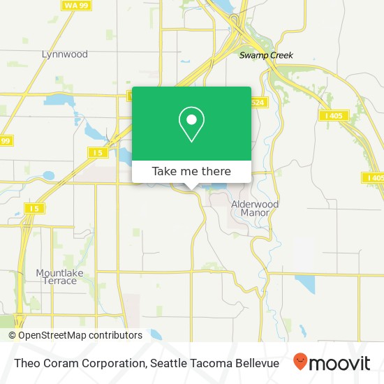 Theo Coram Corporation map