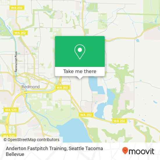 Anderton Fastpitch Training map