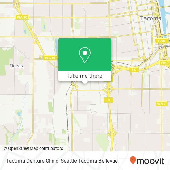Tacoma Denture Clinic map