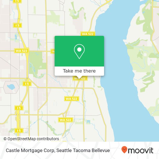 Castle Mortgage Corp map
