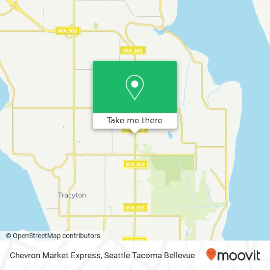 Mapa de Chevron Market Express