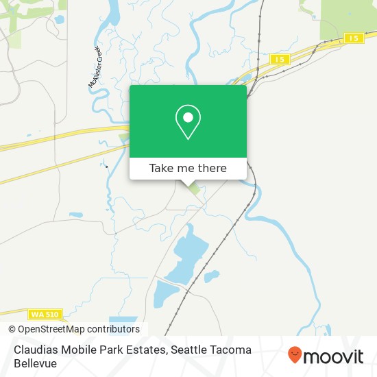 Mapa de Claudias Mobile Park Estates