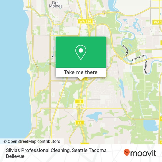 Silvias Professional Cleaning map