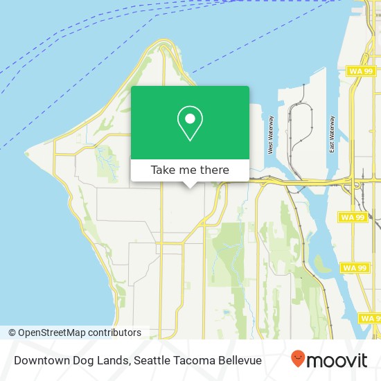 Downtown Dog Lands map