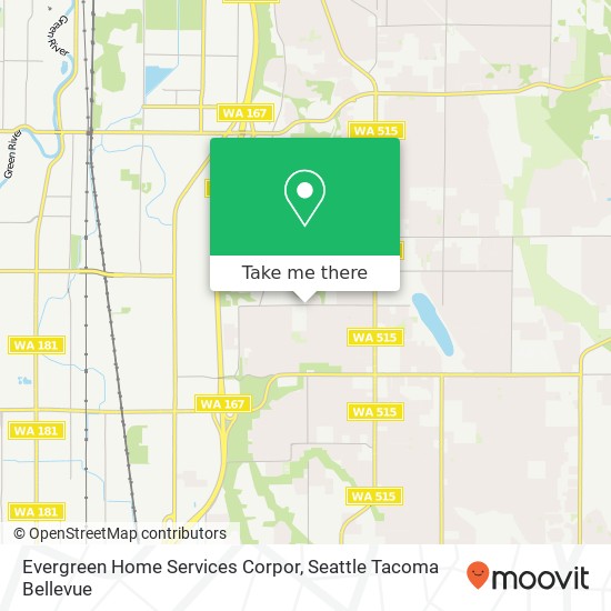 Evergreen Home Services Corpor map