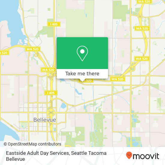 Mapa de Eastside Adult Day Services