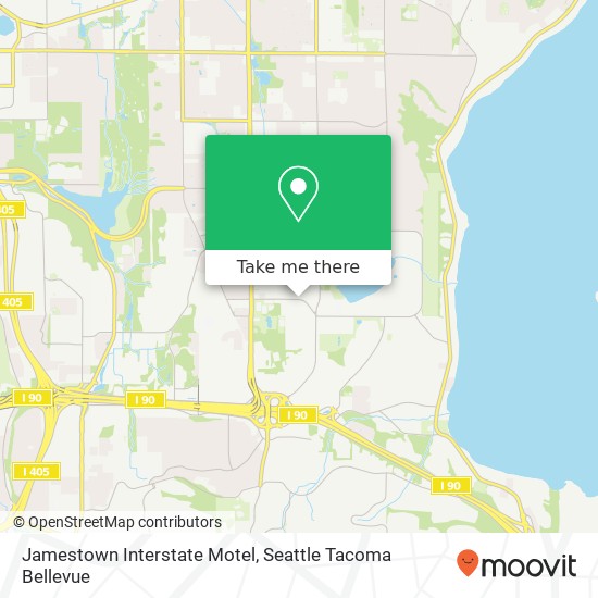 Jamestown Interstate Motel map