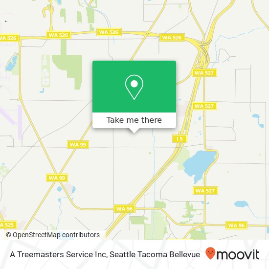 Mapa de A Treemasters Service Inc