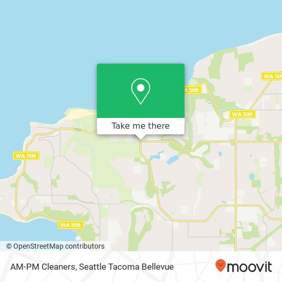AM-PM Cleaners map