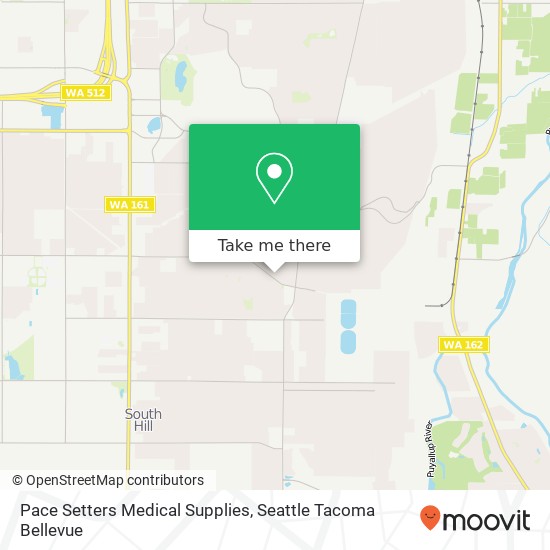 Mapa de Pace Setters Medical Supplies