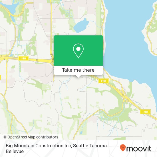 Big Mountain Construction Inc map