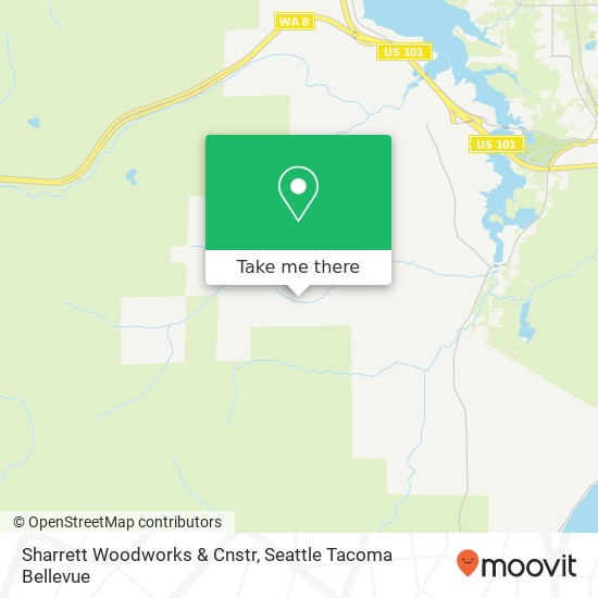 Mapa de Sharrett Woodworks & Cnstr