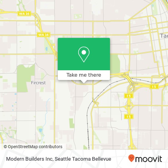 Modern Builders Inc map