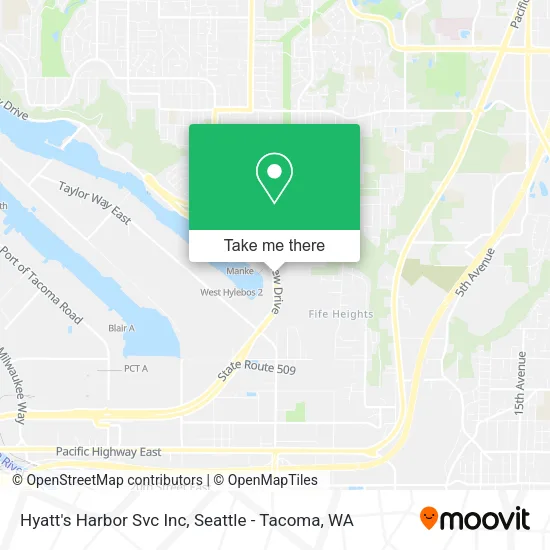 Hyatt's Harbor Svc Inc map