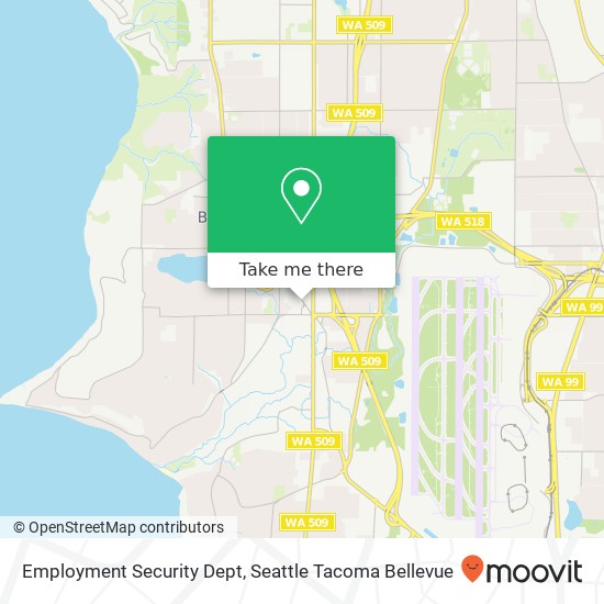 Employment Security Dept map