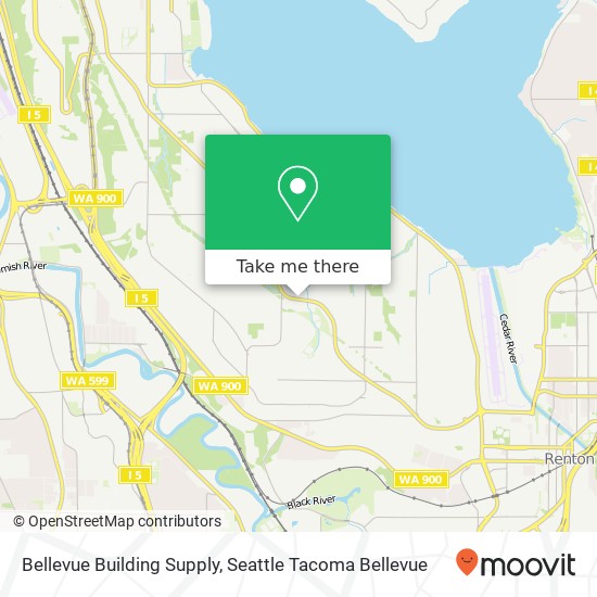 Bellevue Building Supply map
