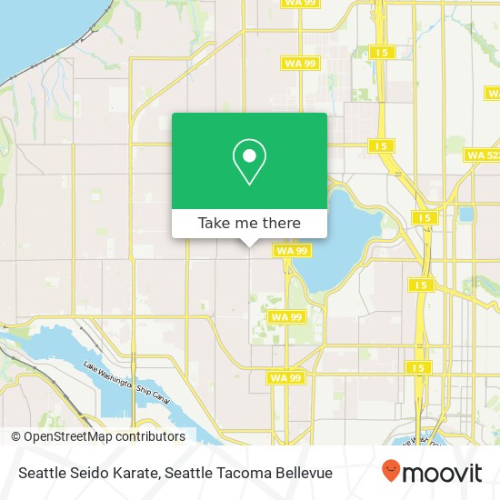 Mapa de Seattle Seido Karate