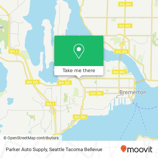 Mapa de Parker Auto Supply