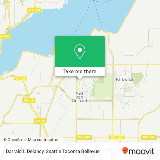 Mapa de Darrald L Delancy