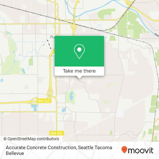 Mapa de Accurate Concrete Construction