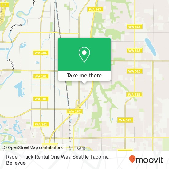 Mapa de Ryder Truck Rental One Way