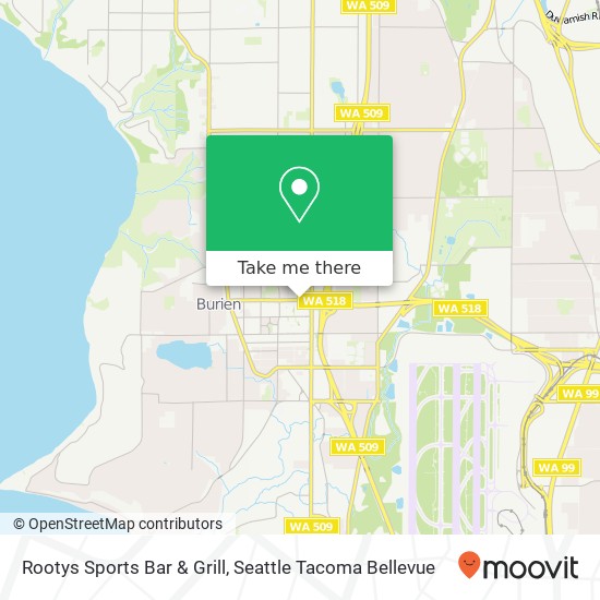 Rootys Sports Bar & Grill map