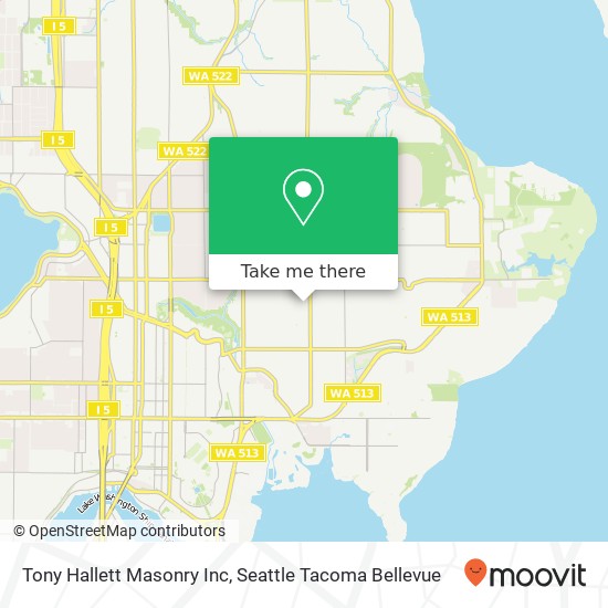 Mapa de Tony Hallett Masonry Inc