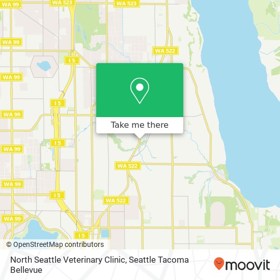 North Seattle Veterinary Clinic map