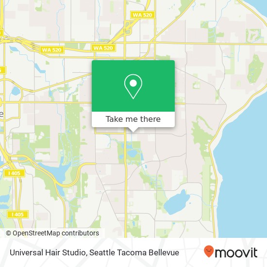 Universal Hair Studio map