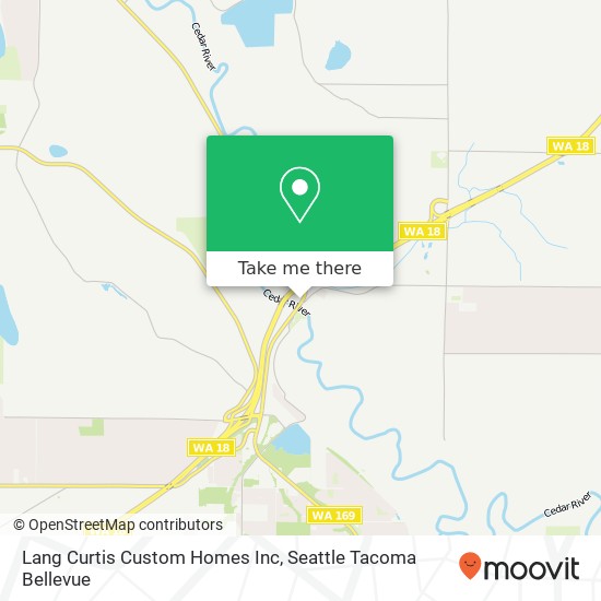 Mapa de Lang Curtis Custom Homes Inc