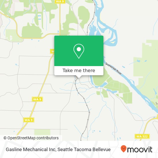 Gasline Mechanical Inc map