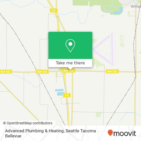 Advanced Plumbing & Heating map