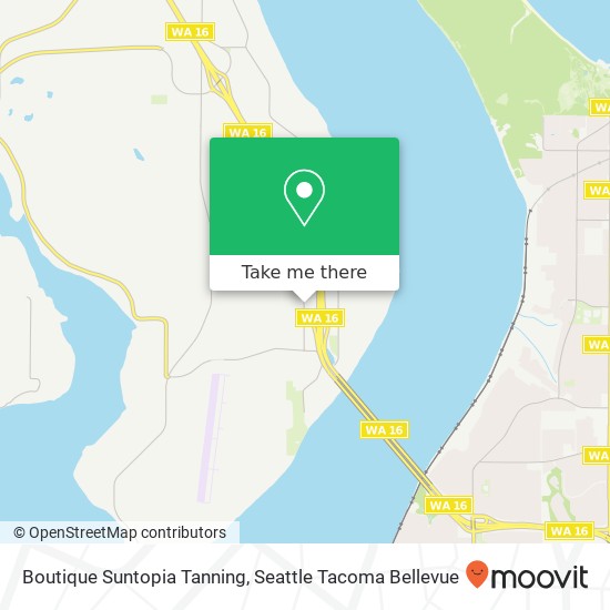 Mapa de Boutique Suntopia Tanning