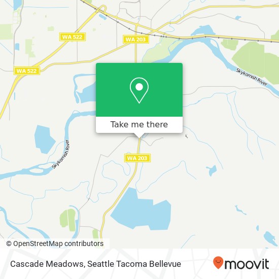 Cascade Meadows map